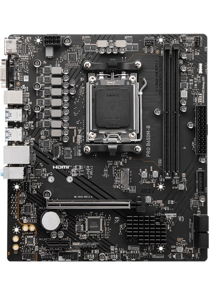 Msı Pro B650M-B Ddr5 6800MHZ(OC) HDMI VGA M.2 Matx Am5 fiyatları