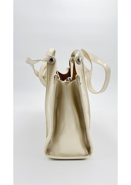 Bej Çift Gözlü Büyük Omuz Çantası Orijinal Levid'or Premium indirimleri