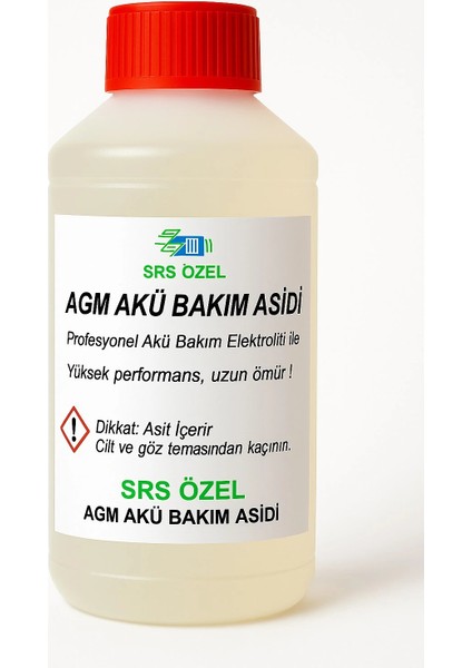 Agm Akü Bakım Asidi, Agm Akü, Akü Bakım Asidi, Akü Suyu, Start-Stop Akü, Efb Akü