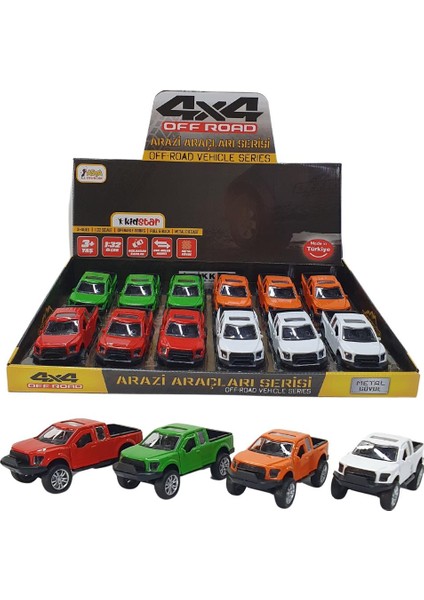 KID.00063 - Ç/b Metal Arazi Aracı 12Lİ