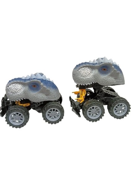 Sürtmeli Dinazor Robota Dönüşen Araba 14 cm - Gri fiyatları
