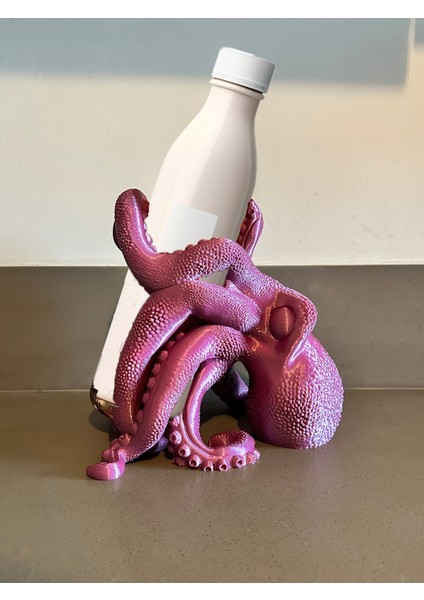 Ahtapot Şeklinde Dekoratif Şaraplık ve Yağ Şişesi Tutucu, Şık ve Fonksiyonel Tasarım modelleri