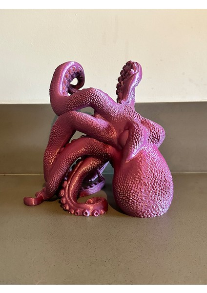 Ahtapot Şeklinde Dekoratif Şaraplık ve Yağ Şişesi Tutucu, Şık ve Fonksiyonel Tasarım indirimleri