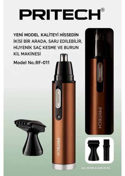 Hijyenik Saç ve Burun Kıl Makinesi, Yeni Model, Yüksek Kalite, Pratik ve Şık Tasarım