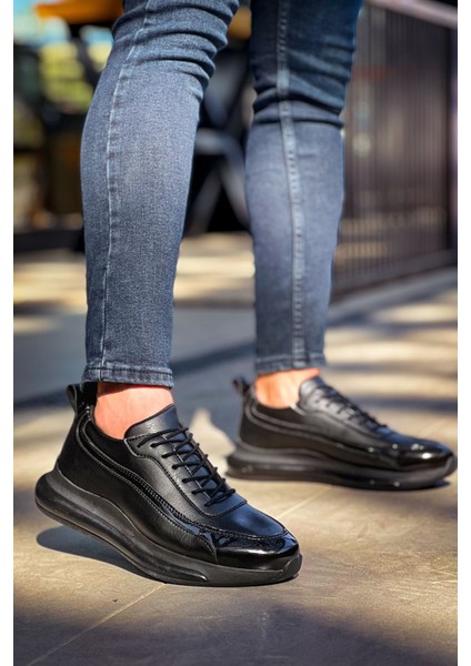 First Premium Özel Taban Erkek Sneaker Siyah