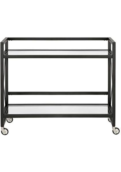 Şık Siyah Servis ve Sunum Arabası, Pratik ve Kullanışlı Tasarım fiyatları