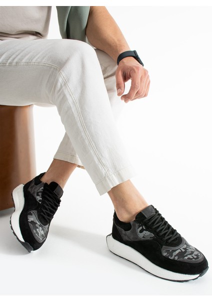 Chen Paraşüt Hakiki Deri Erkek Sneakers