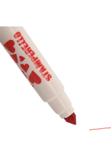 Carioca Stamperello Yıkanabilir Keçeli Boya Kalemi 12LI (Bir Ucu Keçeli Kalem Bir Ucu Damga)