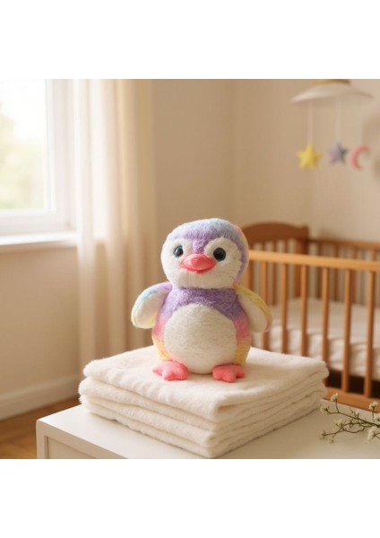 Rengarenk Penguen 35 cm Peluş Oyuncak