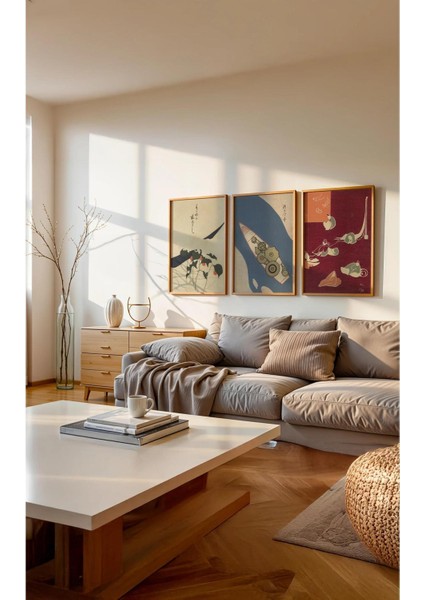 Floating Relics - Çerçevesiz Poster - Japon Eskiz Poster