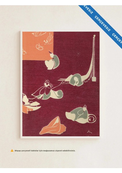 Silent Forms - Çerçevesiz Poster - Japon Eskiz Poster indirimleri