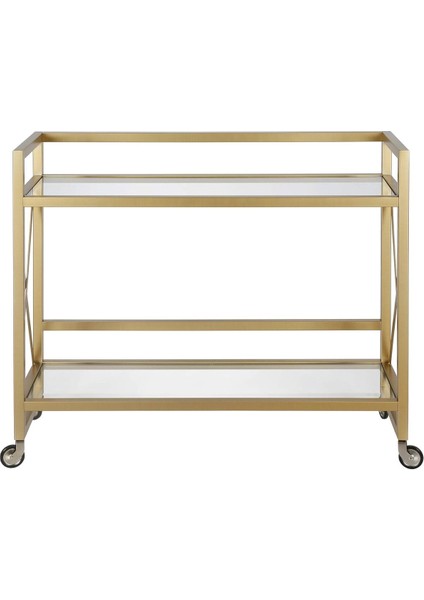 Şık Metal Bar Servis Arabası, Gold Sunum ve Servis Aracı fiyatları