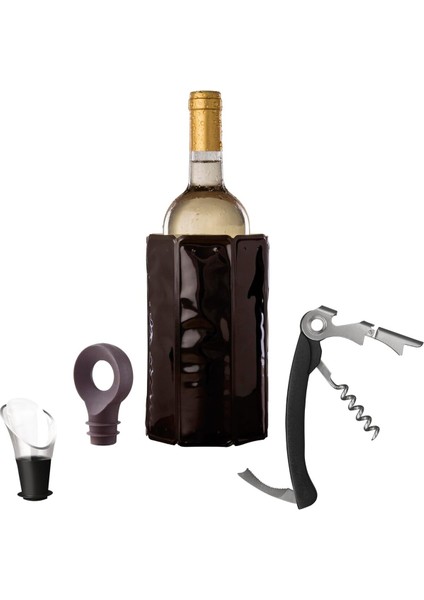 4'lü Şarap Saklama ve Sunum Seti, Şık ve Kullanışlı Tasarım