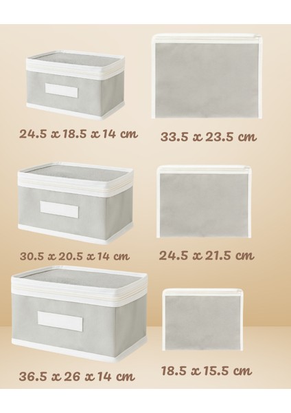 6'lı Bebek Bakım Çantası Hastane Çıkış Doğum Çantası - Gri modelleri