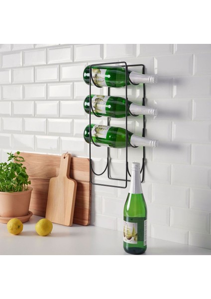 Şaraplık, Şık ve Modern Tasarım, Siyah Renk, Zarif Ev Dekoru Seçeneği modelleri