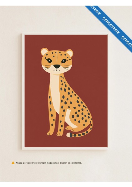 Chill Cheetah - Çerçevesiz Poster - Stil Sahibi Çocuk Posteri modelleri