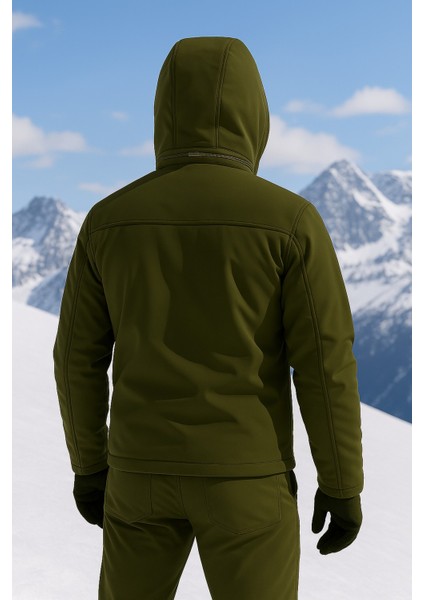 Su ve Rüzgar Geçirmez Kürklü Softshell Erkek Mont fiyatları