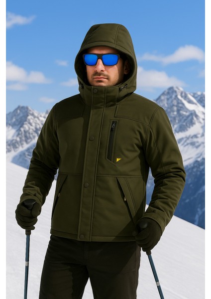 Su ve Rüzgar Geçirmez Kürklü Softshell Erkek Mont fırsatları