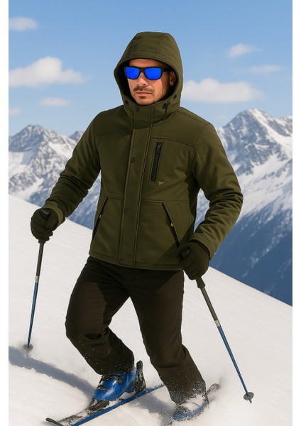 Su ve Rüzgar Geçirmez Kürklü Softshell Erkek Mont indirimleri