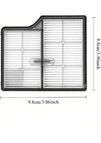 Roborock Saros 10 Robot Süpürge Uyumlu 1 Adet Hepa Filtre - 1 Adet Yan Fırça Yedek Parça Seti modelleri