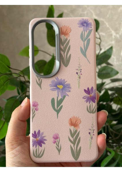 Oppo A60 Kılıf Desenli Kamera Koruma Çıkıntılı Soft Tasarım Elde Kaymayan Kapak