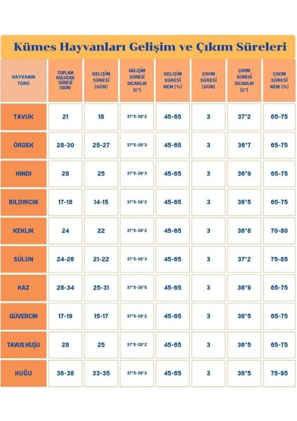 120 Yumurta Kapasiteli Tam Otomatik Kuluçka Makinesi - Civciv, Kaz, Hindi ve Ördek Yetiştiriciliği EPO-W120 Yedek Motorlu