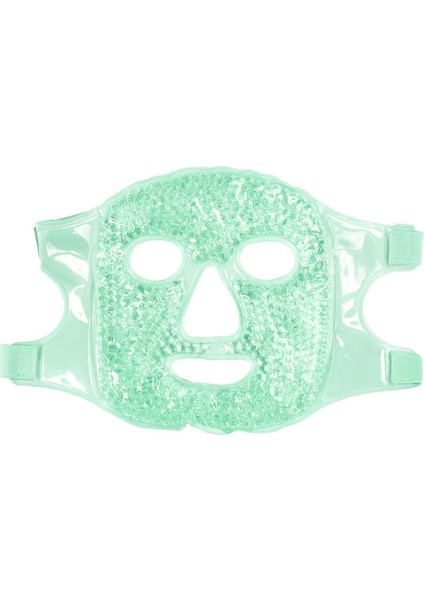 Terapi Jel Yüz Maskesi Soğuk ve Sıcak Boncuklu Ayarlanabilir Maske (Yeşil)