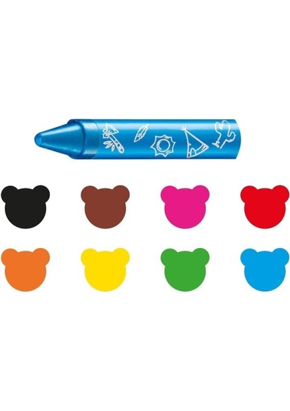 Carioca Jumbo Bebek Elleri Kirletmeyen Pastel Boya Kalemi 8li modelleri