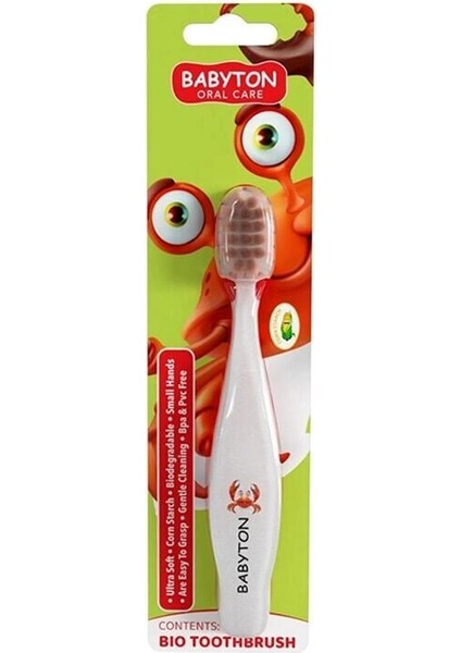 Babyton Bio Ultra Yumuşak Çocuk Diş Fırçası Yengeç