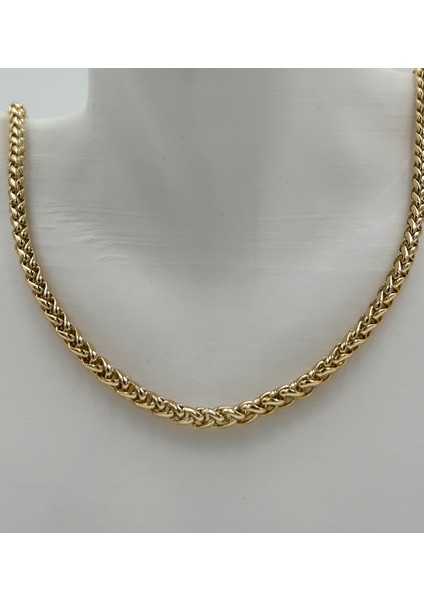 Fıora Gold Burgulu Kolye Paslanmaz Çelik - Şık - Zarif - Kadın Hediyelik modelleri