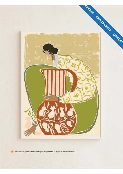 Pomegranate Whisper - Çerçevesiz Poster - Curated By Push indirimleri