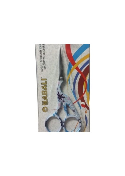Nakış Makası Kuğulu Dekoratif Makas Mavi YBL-047 Model 9