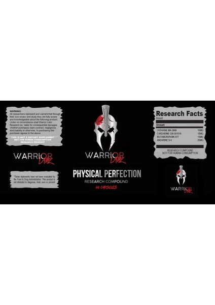 Warrıor Labz Physical Perfection 4 Ester Içerikli 60 Capsules. USA.3752 fiyatları
