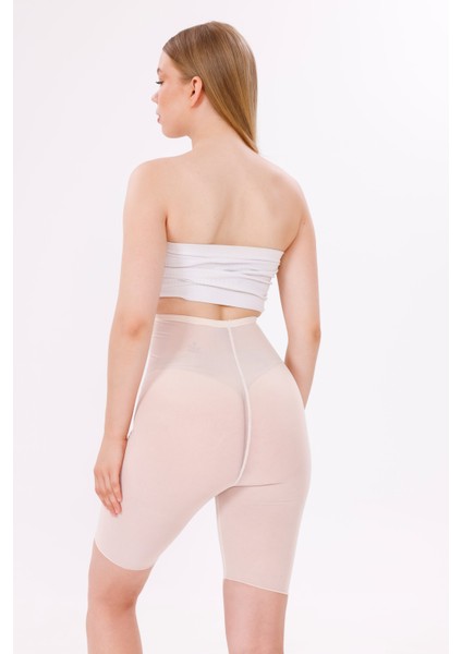 Freshness 0007 Lazer Kesim Tül Yüksek Bel Şort Korse