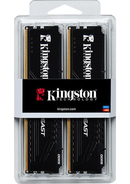 32GB Ddr5 5200 Mhz CL36 Dımm KF552C36BBEK2-32TR Kıngston Beast Soğutuculu