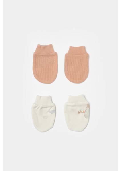 Bibaby Biorganic Teach Me 2'li Bebe Eldiven 72240 Red