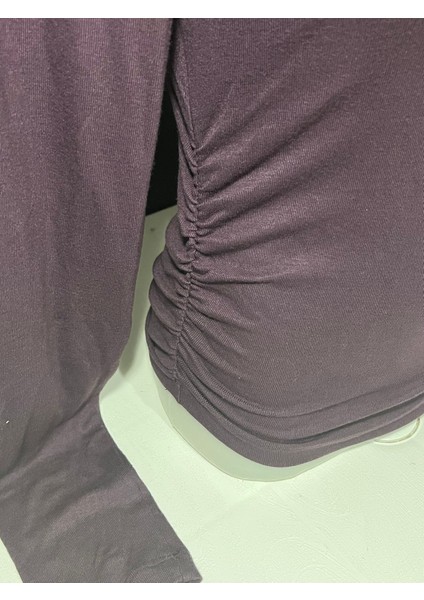 Şık Kadın Bordo Uzun Kollu Basic Bluz modelleri