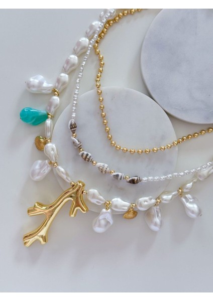 Deniz Charm 3lü Kolye