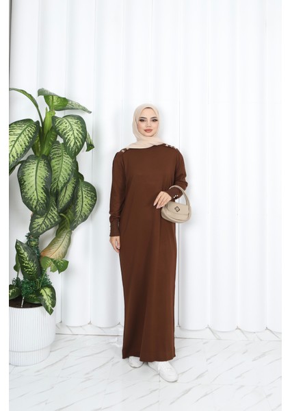 Incili Merserize Elbise