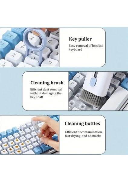 7&apos;si 1 Arada Çok Fonksiyonlu Klavye Temizleme Fırçası (5250) fırsatları