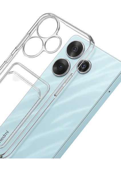 Xiaomi Redmi 13 4g Kılıf Kart Şeffaf Silikon - Şeffaf fiyatları