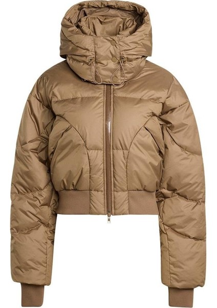 Kadın Kahverengi Mont Asmc Crop Puf JM3652