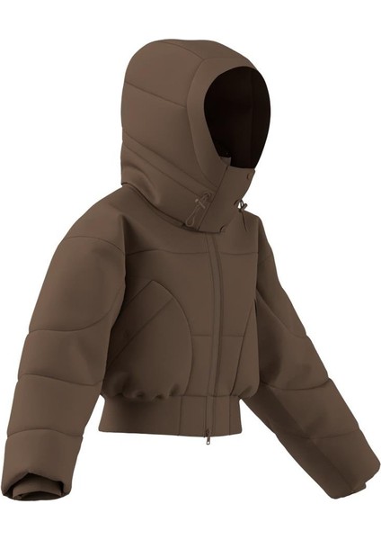 Kadın Kahverengi Mont Asmc Crop Puf JM3652 fırsatları