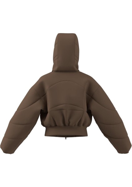Kadın Kahverengi Mont Asmc Crop Puf JM3652
