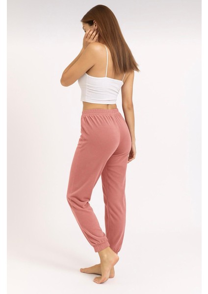 Kadın Soft Cepli Fransız Kadife Tek Alt Pijama fiyatları