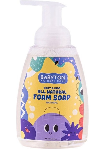 Babyton Çocuklar Için Doğal Köpük Sabun Naturel