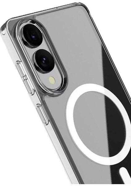 Samsung Galaxy S25 Edge Kılıf Magneticsafe Şeffaf Silikon - Şeffaf modelleri