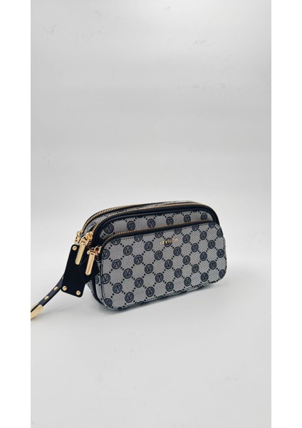 Siyah Çift Bölmeli Kalın Askılı Omuz Çantası Orijinal Levid'or Premium fiyatları