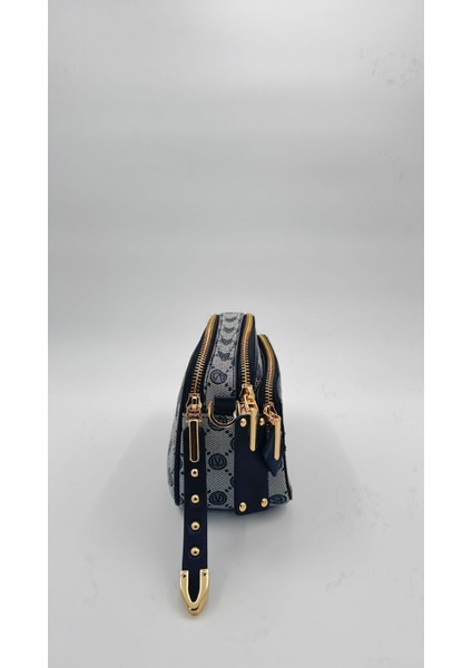 Siyah Çift Bölmeli Kalın Askılı Omuz Çantası Orijinal Levid'or Premium modelleri