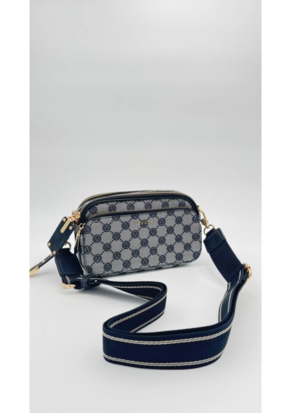 Siyah Çift Bölmeli Kalın Askılı Omuz Çantası Orijinal Levid'or Premium